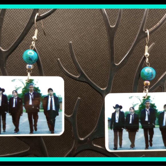 Rez Dogs Reservation Earrings Native American Turtle Island Two Spirit - Picture 3 of 3